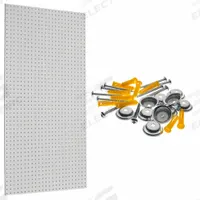 TRITON PRODUCTS Wall Ready White Pegboards: Round, 1/4 in Peg Hole Size, 42 in x 24 in x 1/4 in (MPN PEG2-WHT). Key specifications — Material: High-Density Fiberboard; Finish: Painted; Peg Hole Shape: Round; Includes: Mounting Hardware; Color: White; Brand: TRITON PRODUCTS.