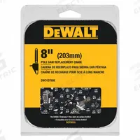 DEWALT Chainsaw Chain: 8 in Compatible Bar Lg, 3/8 in, 0.04 in Gauge, 34 Links, 11/16 in File Size (MPN DWO1DT608). Key specifications — attr977596: DEWALT; attr977598: Dewalt; attr977603: 3/8 in.