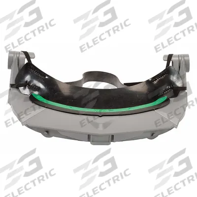 MSA Face Shield Frame: Slotted Attachment Type, Plastic, Gray - MSA Hard Hat Adapters for Face Shields