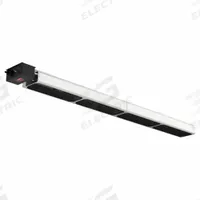 RE-VERBER-RAY Gas Fired, Decorative, Two Stage, Low Intensity Tube Heater: Propane, 26 ft x 12 ft (MPN DSRL-30-100P). Key specifications — Brand: RE-VERBER-RAY; Fuel Type: Propane; Clearance to Combustibles 0 Deg. - Top x Below x Sides: 6 in x 77 in x 25 in x 25 in; Floor Coverage @ Minimum Mounting Height: 26 ft x 12 ft; For Use Outdoors: Outdoor Only.