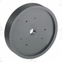 APPROVED VENDOR V-Belt Pulley: B250, 6 Groove, 25.35 in OD, Bushed Bore, E, Quick Detachable (MPN 6B250E). Key specifications — Pulley Industry Number: B250; Pitch Diameter: 25 in (5L, B); For Belt Section (broad, with similar types): 5L, B, or BX.