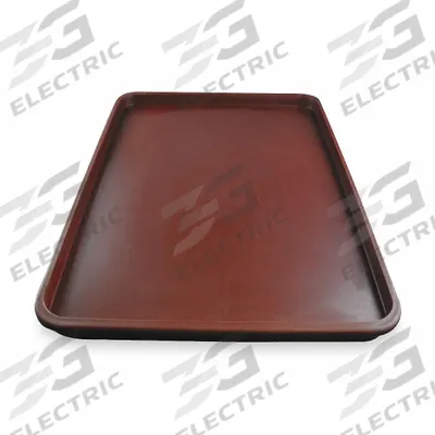 CORTECH Food Tray Lid: 14 1/4 in Overall Lg, 9 1/2 in Overall Wd, Brown - Lids for Rock Food Trays