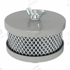 SOLBERG Filter Silencer: 3/4 in Inlet Size, 15 scfm, 4 in Overall Ht, 4.5 in Outside Dia, Paper (MPN FT-14-075). Key specifications — attr60071: FT-14-075; attr60074: SOLBERG.