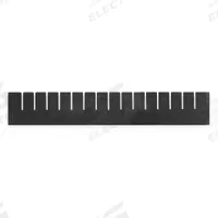 AKRO-MILS Divider: 20 1/2 in x 3 3/8 in, Black, For 15 in Bin Wd, Plastic, Long Side (MPN 42224). Key specifications — ESD Conductive: Not Electrostatic Discharge Conductive; Brand: AKRO-MILS; Material: Plastic; Compatible Manufacturer Model Number: 33224.