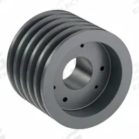 APPROVED VENDOR V-Belt Pulley: B50, 5 Groove, 5.35 in OD, Bushed Bore, SD, Quick Detachable (MPN 5B50SD). Key specifications — attr1318293: B50; attr1318301: 4.6 in (4L, A); attr1318291: 5L, B, or BX.