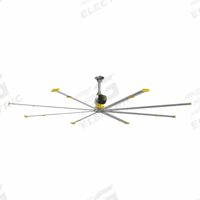 BIG ASS FANS Ceiling Fan: 273,838 cfm Airflow, 24 ft Blade Dia, Variable Speeds - Industrial HVLS Ceiling Fans