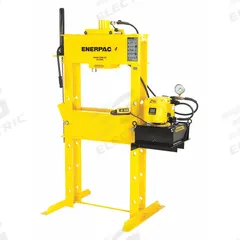 ENERPAC Hydraulic Press: Electric, H-Frame, 100 ton, 120V AC (MPN IPE10010). Key specifications — attr1088191: 115 VAC; attr1088151: ENERPAC.