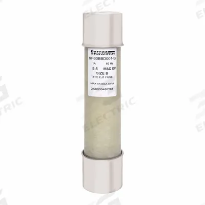 MERSEN Medium Voltage Fuses: 9F60 Series, R-Rated, 5.5 kV AC, 1 A, Gen Purpose - Fast-Acting & General-Purpose Cylindrical Fuses