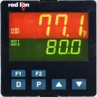 RED LION PID Temperature Controller: Red Lion, 1/16 DIN Size, B/E/J/K/L/R/RTD/S/T/TXK/U, PID, Analog (MPN PXU20020). Key specifications — Brand: RED LION; Alarms: 2 Relay, Form A, Form C; Control Mode: PID; Current: 4 to 20 mA; Display Type: Analog; Input Voltage: 100 to 240V AC; Output: Logic/SSR; Product Type: PID Temperature Controller.