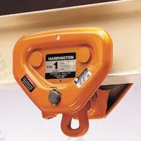 HARRINGTON Trolley: Push, 1,000 lb Max Hoist Load Capacity, For 2 9/32 in – 4 in Beam Flange Wd (MPN PTF2005). Key specifications — For Beam Shape: Flat; Trolley Frame Material: Stamped Steel.