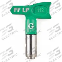 GRACO Airless Spray Gun Tip: Tips for Airless Spray Guns, Airless Spray Gun Tip, 0.012 in Tip Size (MPN FFLP112). Key specifications — Product Type: Airless Spray Gun Tip; Compatible with Manufacturer Model Number: 246215; Brand: GRACO; Includes: Guard Combination; Color: Green; Compatible with Series: RAC X; Product Grouping: Tips for Airless Spray Guns.