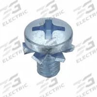 SEMS Screw: Internal Tooth, #6-32 Thread Size, 1/4 in Lg, Steel, Zinc-Plated, Pan, Phillips, 100 PK (MPN MPPII0-600250-100P). Key specifications — Drive Size: #2.