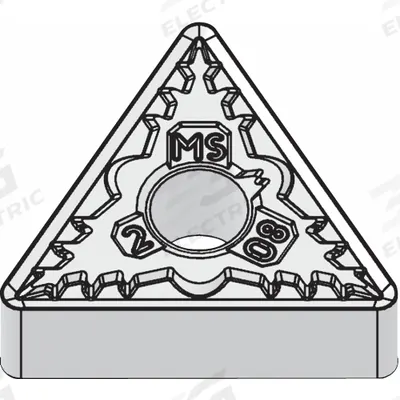 WIDIA Triangle Turning Insert: TNMG432MS - Triangle (T) Indexable Turning Inserts