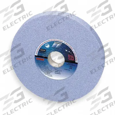 NORTON Straight Grinding Wheel: Type 1, 7" x 1/2" x 1 1/4", 5SG80-JVS - Cool-Cutting Grinding Wheels for All Metals