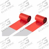 THERMAL TRANSFER RIBBON: Zebra, 4.02 in Ribbon Wd, 1,476 ft Ribbon Lg, 1 in Core Dia., Red (MPN RZ4021476WR-Tr-RED). Key specifications — Color: Red.