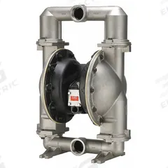 ARO Double Diaphragm Pump: 316 Stainless Steel Body, 2 in, NPT Connection, 196 gpm, 289 ft Max. Head (MPN 666251-EEB-C). Key specifications — Brand: ARO; Seat Material: Santoprene; Check Valve Material: Santoprene.