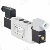 AVENTICS Solenoid Air Control Valve: Series L1, Double Solenoid, Four-Way / Two-Position, Locking (MPN L11BB452B000061). Key specifications — attr1077390: L11BB452B000061; attr1077459: Solenoid Air Control Valve; attr1077461: Solenoid Return; attr1077475: 24V DC; attr1077450: Locking.