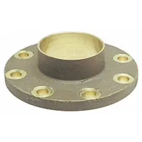 NIBCO Sweat Fitting Adapter: 1 1/2 in CTS x 1 1/2 in Pipe, Cup x Flange, Drain/Vent, Bronze (MPN B495306)