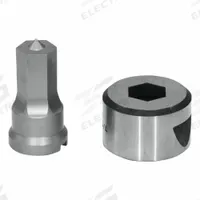 EDWARDS Hex Punch & Die Set: Edwards, 55 ton_65 ton_100 ton_120 ton Compatible Ironworker Size, Hex (MPN ED9-PDH23/32). Key specifications — attr67451: IW55 , IW65 , IW100, IW120; attr67489: Hex; attr67463: 23/32 in; attr67447: ED9-PDH23/32; attr67456: Edwards; attr67443: EDWARDS; attr67472: 23/32 inHex Punch & Die Set.