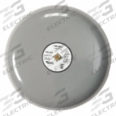 EDWARDS SIGNALING Fire Bell: 120V AC, Bell Sound, Gray, Bell, 3 1/2 in Overall Dp - Fire Alarm Bells