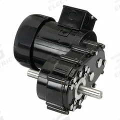 DAYTON AC Gearmotor: Inline, Dual Output Shafts, PSC, TEFC, 12 RPM, 1,100 in-lb Max Torque, CW/CCW (MPN 1L509). Key specifications — Inverter Rated: No; Brand: DAYTON; Full Load Current: 2.4/1.2 A.