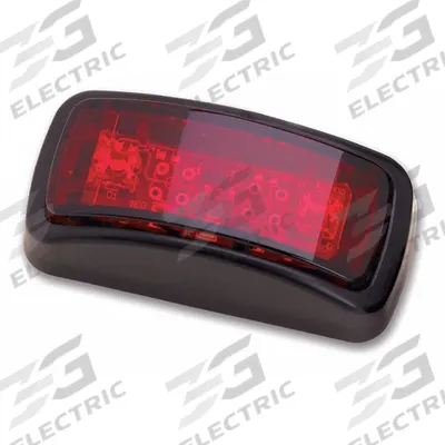 J.W. SPEAKER Clearance Marker Lamp: Marker Light, LED, Rectangular, Surface Mount, Red - Marker Lights