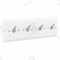 BESTCARE Ligature-Resistant Hook: 4 Hooks, Stainless Steel, Enviro-Glaze, 40 lb Release Point, 1 (MPN WH1828-SLPT). Key specifications — Material: Stainless Steel.