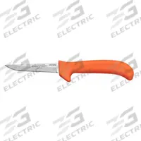 DEXTER RUSSELL Boning Knife: Wide, 8 3/4 in Overall Lg, Steel Blade, Sanitary Polypropylene Handle (MPN 11263). Key specifications — Sub-brand: Ergonomic Poultry; Brand: DEXTER RUSSELL; Blade Material: Steel; Blade Type: Wide; Handle Color: Orange; Handle Material: Sanitary Polypropylene; Knife Type: Boning Knife; NSF Certified: Yes.