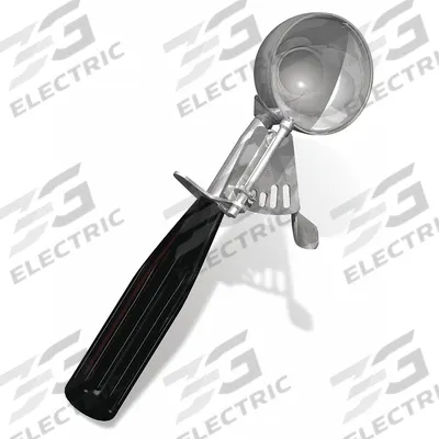 CRESTWARE Disher: 1.3 oz Capacity, 18-8 Stainless Steel/Plastic, NSF Certified - Dishers