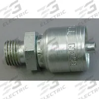 AEROQUIP Hydraulic Crimp Fitting: Steel x Steel, Straight, -6 For Hose Dash Size, Male x Genderless (MPN 1A10EK6). Key specifications — Fitting Gender: Male x Genderless; Fitting Connection Type: Metric x Crimp; Brand: AEROQUIP; Thread Size: M22-1.5; For Hose Dash Size: -6.
