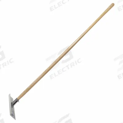 KRAFT TOOL Aluminum Asphalt Placer: Pull/Push, Straight, Aluminum/Wood - Asphalt Squeegees & Rakes