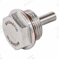 JW WINCO Threaded Plug: with Alnico Magnet, Stainless Steel, Fluorine Rubber Seal, Type G (MPN 738.5-22-G3/8). Key specifications — attr1303757: Stainless Steel; attr1303744: JW WINCO; attr1303756: Alnico; attr1303766: 3/8 in; attr1303767: Type G; attr1303762: Fluorine Rubber.