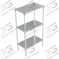 NEW AGE INDUSTRIAL Standard Shelving: 68 1/4 in x 20 in x 36 in, Solid Shelf, Mill Finish (MPN 32036SS6). Key specifications — Color: Silvery White/Gray; Brand: NEW AGE INDUSTRIAL.