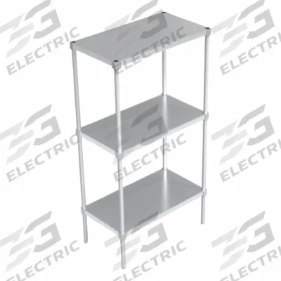 NEW AGE INDUSTRIAL Standard Shelving: 68 1/4 in x 20 in x 36 in, Solid Shelf - Aluminum Open Metal Shelving
