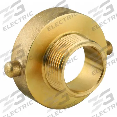 APPROVED VENDOR Fire Hose Adapter: 1 1/2 in Compatible Pipe Size, NST x NST, Straight, Brass - Brass Rigid Fire Hydrant & Standpipe Adapters