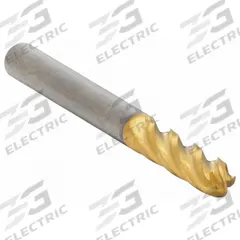 APPROVED VENDOR Ball End Mill: Carbide, TiN Coated, 4 Flute, 1/8" Mill Dia, 1/2" LOC, 1-1/2" OAL (MPN 223-001021)