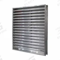 Wind Driven louver: Hat Channel, Flush Mount, 41 1/2 in H, 41 1/2 in W, Aluminum, 37° Blade Angle (MPN DCFL-D-4 4242). Key specifications — Brand: S&P AIR CONTROL; Maximum Air Velocity: 1250 fpm.
