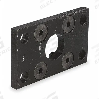 MILLER FLUID POWER Front or Rear Flange Cylinder Mount: 4 in Bore Dia., 1-1/4"-12 Thread Size - Front or Rear Flange Cylinder Mounts