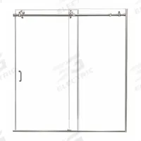 FOREMOST Tub and Shower Door: 56 in Min. Door Wd, 60 in Max. Door Wd, 62 in Overall Ht, Frameless (MPN MRRL6062-CL-BN). Key specifications — Brand: FOREMOST; Door Frame Finish: Brushed Nickel.