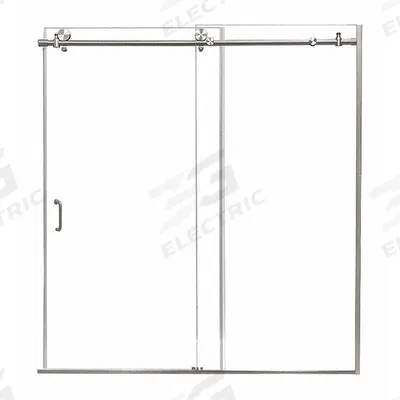 FOREMOST Tub and Shower Door: 56 in Min. Door Wd, 60 in Max. Door Wd, 62 in Overall Ht - Sliding & Panel Shower Doors