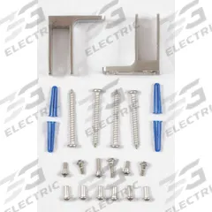 ASI GLOBAL Wall Pilaster Bracket: Stainless Steel, Brushed, 2 1/2 in Overall Ht, 3 1/2 in Overall Wd (MPN 40-8275210). Key specifications — Hardware Pieces Included: (2) Stainless Steel One Ear Brackets; Compatible Partition Material: Phenolic; Finish: Brushed; Component Type: Pilaster Wall Bracket; Brand: ASI GLOBAL PARTITIONS.