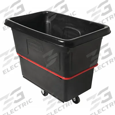 RUBBERMAID COMMERCIAL PRODUCTS Cube Truck: 8 cu ft, 700 lb, 38 3/8 in L x 26 in W x 28 1/4 in H - High-Maneuverability Cube Trucks