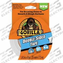 THE GORILLA GLUE COMPANY Film Tape: 1 3/8 in Roll Wd, 8 yd Overall Roll Lg, 14 mil Thick, Rubber (MPN 100925)