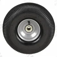 DAYTON Pneumatic Wheel 10" x 4": Pneumatic Wheel, For Hand Trucks, Black/Gray, Rubber/Steel (MPN MH2W17901G). Key specifications — attr1343630: Pneumatic Wheel; attr1343631: 21U667; attr1343622: Rubber; attr1343633: DAYTON; attr1343619: Black; attr1343632: Hand Trucks.