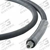 Hydraulic Hose Assembly: 1/4 in ID, NPTF x NPTF, 10 ft Lg, Black, 3/8 in x 3/8 in Fitting Size (MPN CS3814C). Key specifications — Hose Color: Black; Hose Tube Material: Rubber; Fitting Type: NPTF x NPTF; Manufacturer Part Number: CS3814C; Brand: BVA HYDRAULICS.