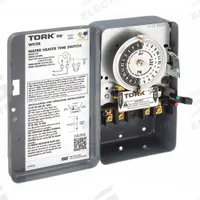 TORK Electromechanical Timer: 24 hr, 208-250V AC, DPST, Mechanical (MPN WH2B). Key specifications — Body Material: Steel; Indoor/Outdoor Usage: Outdoor; Mounting Style: Surface; Brand: TORK.