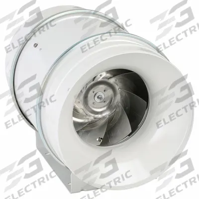 SOLER & PALAU In-Line Duct Fan: 1,050 cfm Max., 12 in Duct, 115 W, 120V AC, 1 Ph, IP44 - General Purpose Inline Duct Fans