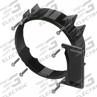 FEDERAL SIGNAL Indicator Ring: Global Series, Polycarbonate, Black - Accessories for Audible Alarms