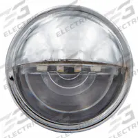 MAXXIMA License Plate Light: LED, License Plate Light, Clear, Round, 1 1/2 in Overall Dia, Bezel (MPN M25201L). Key specifications — Standards: DOT Compliant; Electrical Connection: Blunt Cut Wires; Brand: MAXXIMA; Installation Type: Permanent; Lens Color: Clear; Mount Type: Bezel; Lighting Technology: LED; Light Type: License Plate Light.