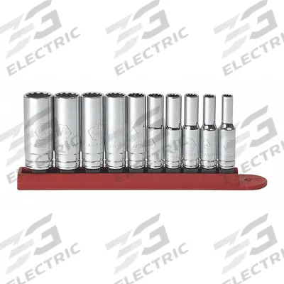 GEARWRENCH Socket Set: 1/4 in Drive, 6-Point, SAE - SAE Socket Sets with Drive Tools